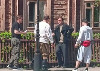 В центре Рязани стартовали съемки фильма с Александром Петровым