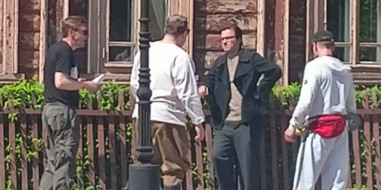 В центре Рязани стартовали съемки фильма с Александром Петровым