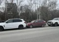Массовое ДТП с крутыми машинами в Роще
