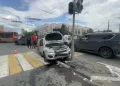 В Омске иномарка врезалась в группу пешеходов