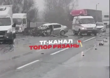 Жесткое ДТП под Рязанью превратило легковушку в металлолом