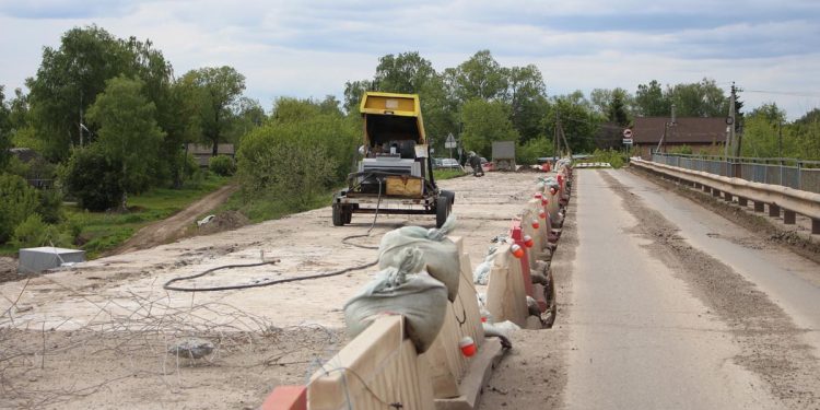 В Сараевском районе начался ремонт моста через реку Верда