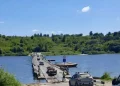 Наплавной мост у Фатьяновки начал пропускать машины