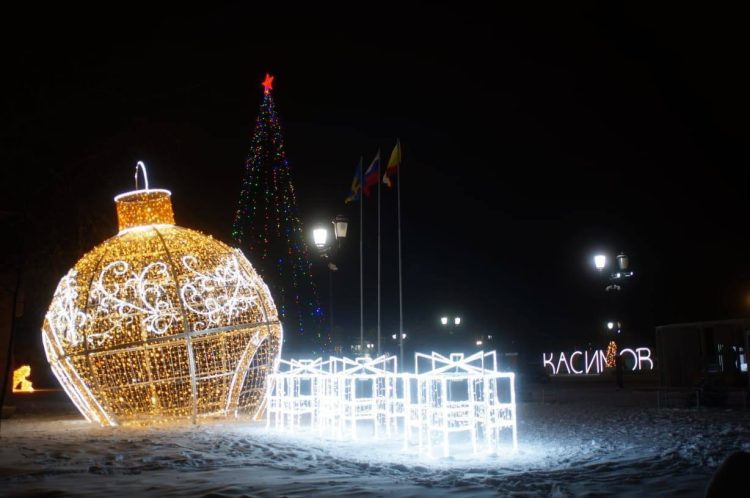 Рязанский Касимов стал лидером в конкурсе на лучшее новогоднее оформление