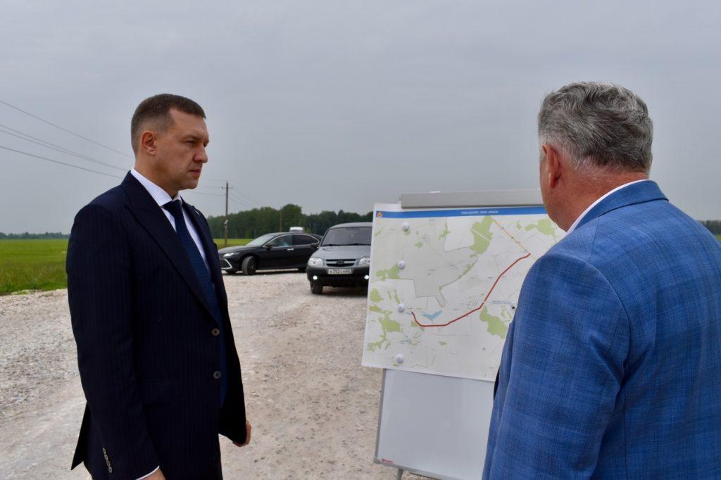 Министр транспорта Рязанской области Супрун посетил Рыбновский район с рабочим визитом