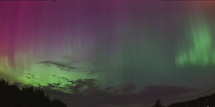 Рязанцы засняли полярное сияние в ночь с 17 на 18 августа