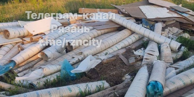 Горожане сообщили о свалке вдоль рязанского ручья Быстрец