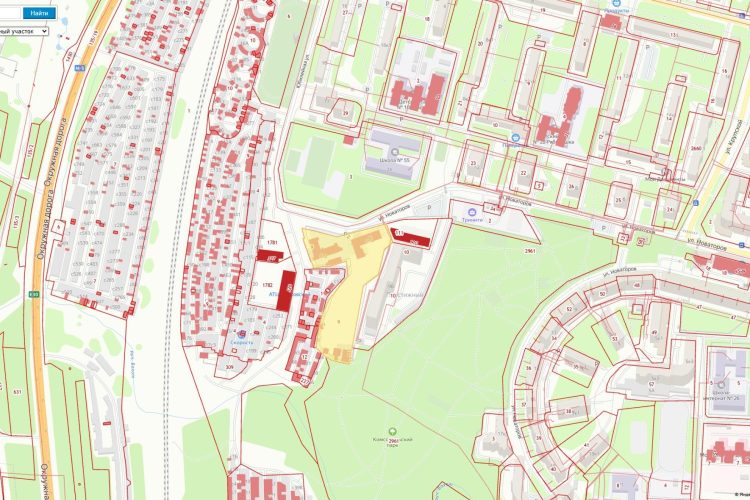 Земельный участок рядом с рязанским Комсомольским парком планируют застроить многоэтажками