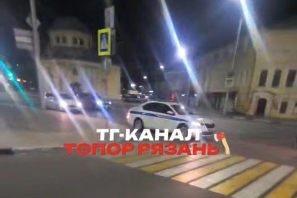 В ночь на 18 мая в центре Рязани заметили скопление полицейских машин