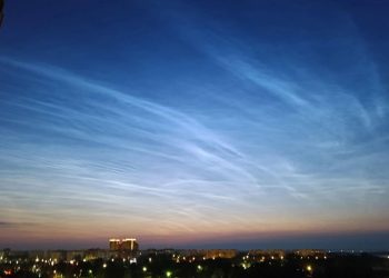 "Серебристые облака" запечатлели в небе над Рязанью 17 июня «Серебристые облака» запечатлели в небе над Рязанью 17 июня