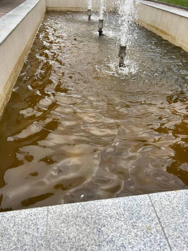 Рязанцы сообщили о грязных городских фонтанах