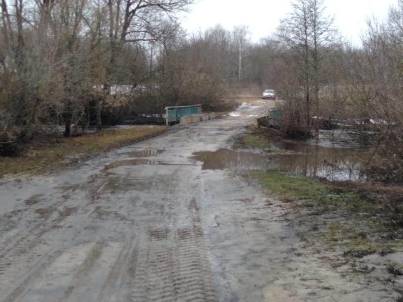 20 марта в Рязанской области вода освободила три затопленных низководных моста