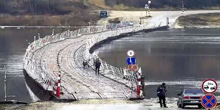 В Спасском районе перекрыли наплавной мост через Фатьяновку в селе Троица