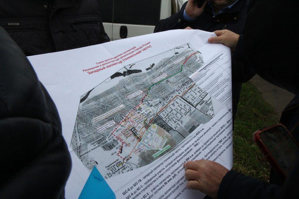 Мэр Рязани проконтролировала ход строительства Западного коллектора