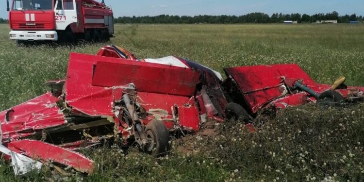 В Подмосковье разбился самолёт