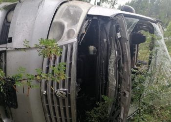 В Путятинском округе перевернулся минивэн, пострадали 6 человек