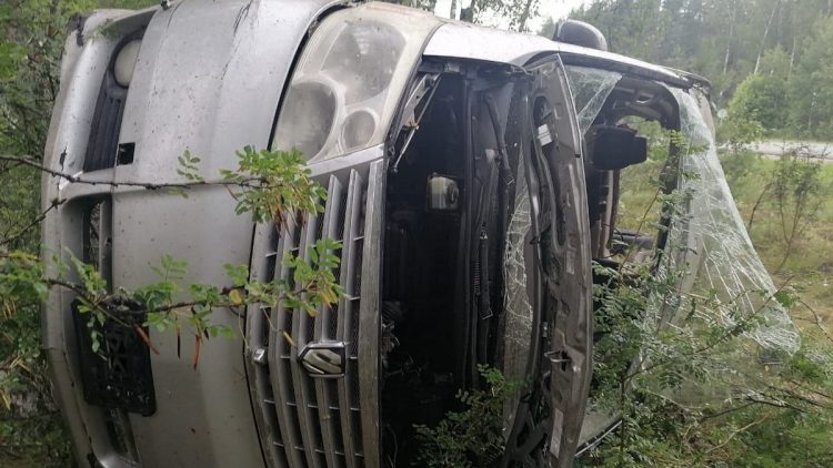 В Путятинском округе перевернулся минивэн, пострадали 6 человек