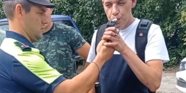 В Рязанской области остановили 35-летнего нетрезвого водителя