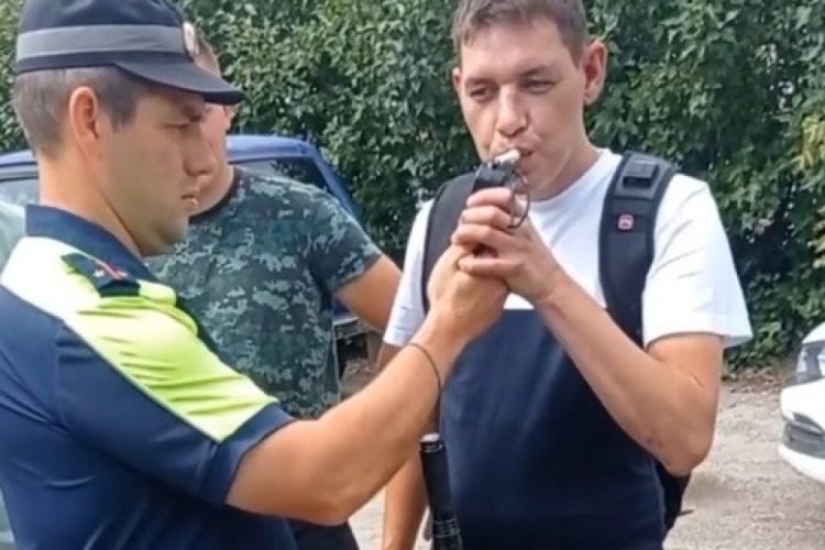 В Рязанской области остановили 35-летнего нетрезвого водителя