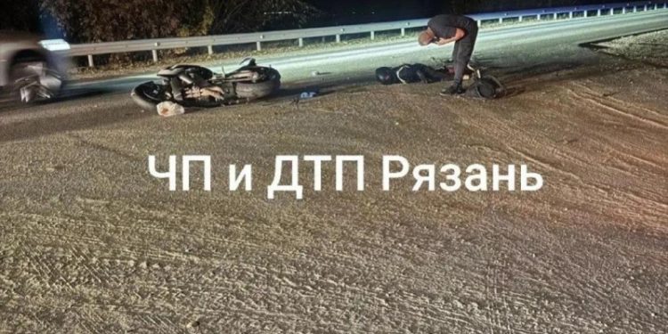 Под Рязанью разбился мотоциклист