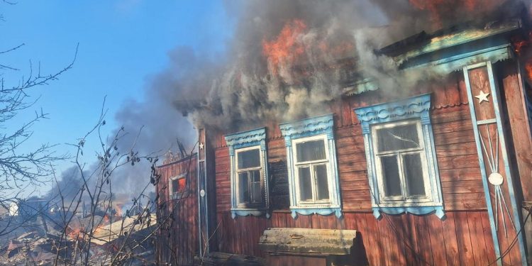 В Спасском районе сгорели два частных дома