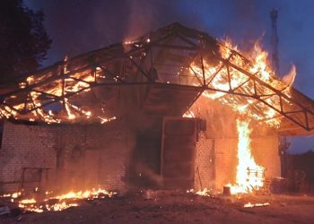 В Кораблинском округе сгорел крупный зерносклад В Кораблинском округе сгорел крупный зерносклад