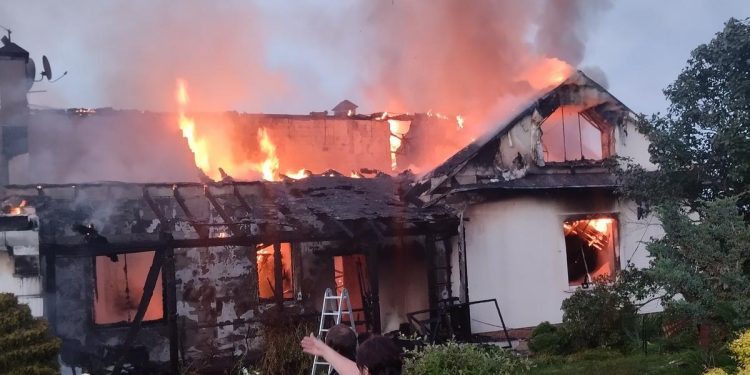 В Путятинском округе сгорел частный дом