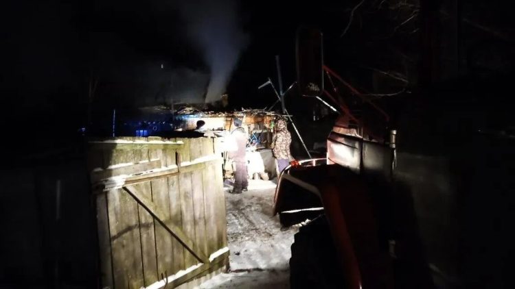 В Сараевском районе сгорели баня и сарай с курицами