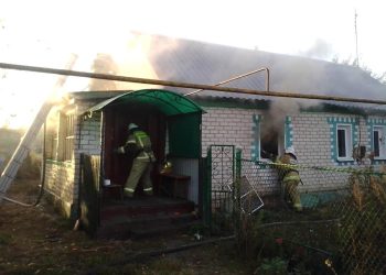 В рязанских Сараях горел жилой дом В рязанских Сараях горел жилой дом