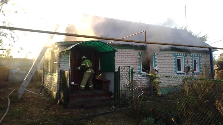 В рязанских Сараях горел жилой дом