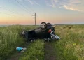 Пожилая москвичка на иномарке улетела в кювет под Рязанью