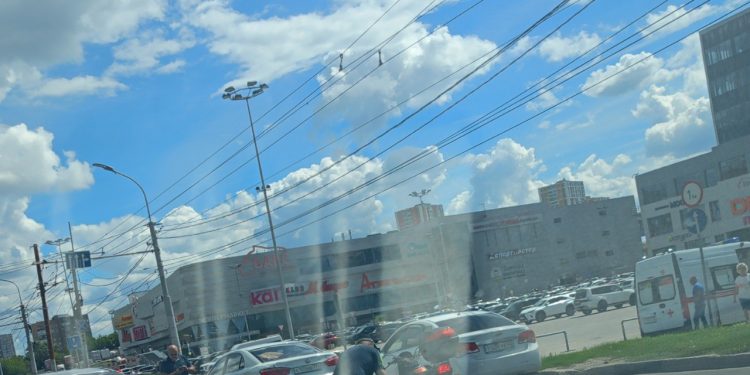 В Рязани у «Барса» из-за ДТП с мотоциклом образовался затор