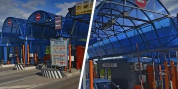 Рязанка застряла в пробке у платного переезда на Восточной окружной