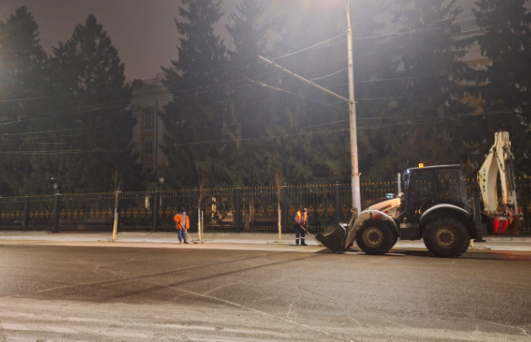 На трех рязанских улицах пройдет ямочный ремонт 27 ноября