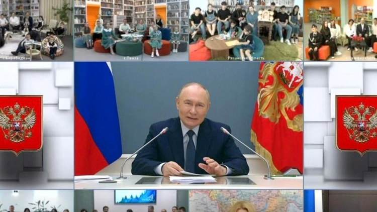 Рязанская семья пообщалась в президентом Владимиром Путиным по видеосвязи