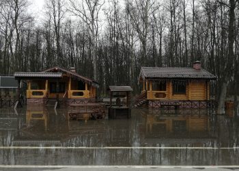 Лесопарк затопило. Посещать его не рекомендуется