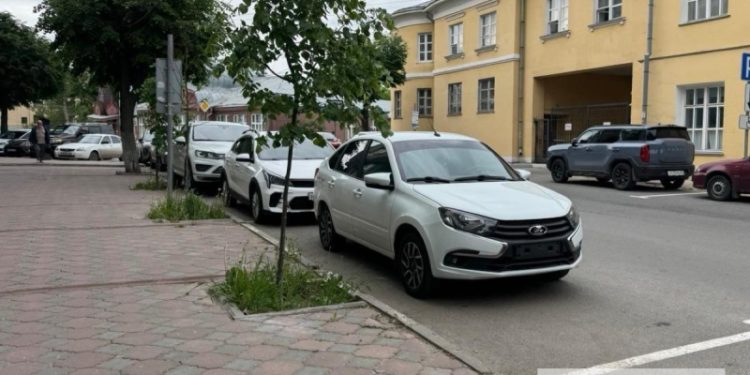 Рязанцы заметили скрытые номера на платной парковке