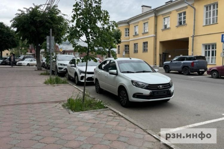Рязанцы заметили скрытые номера на платной парковке