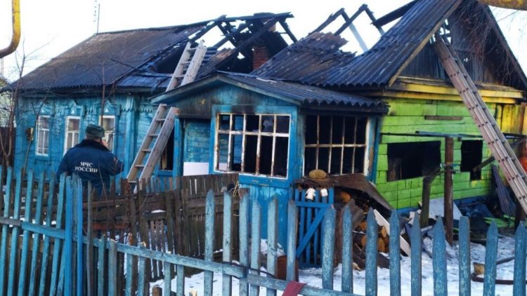 При пожаре в рязанских Сараях погиб мужчина