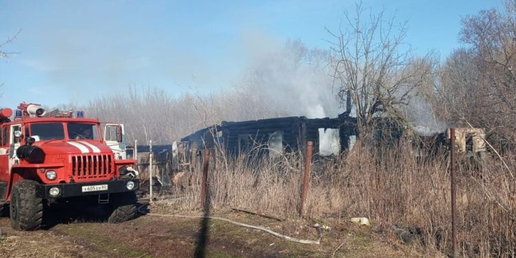 В Сараевском районе сгорел жилой дом и надворная постройка, погибли козы и собака