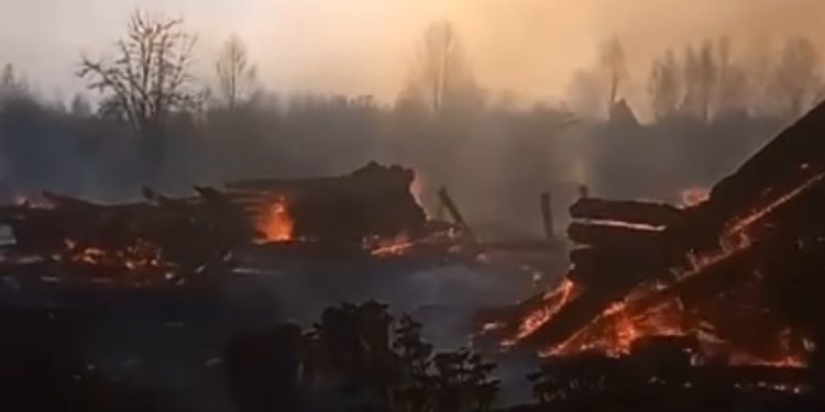 В Клепиковском районе сгорели 7 домов