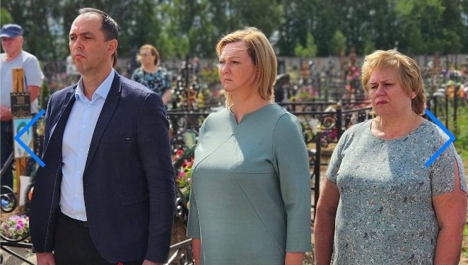 В рязанском Новомичуринске на кладбище установили памятник погибшим на СВО воинам