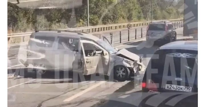 На границе Рязанской и Московской областей на дороге произошло ДТП