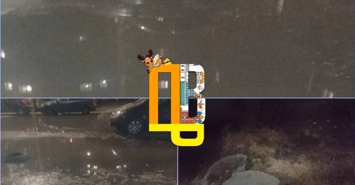 На Михайловском шоссе прорвало канализацию