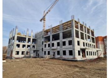 Стартовали работы по возведению 4-го этажа нового здания поликлиники №11 в Рязани