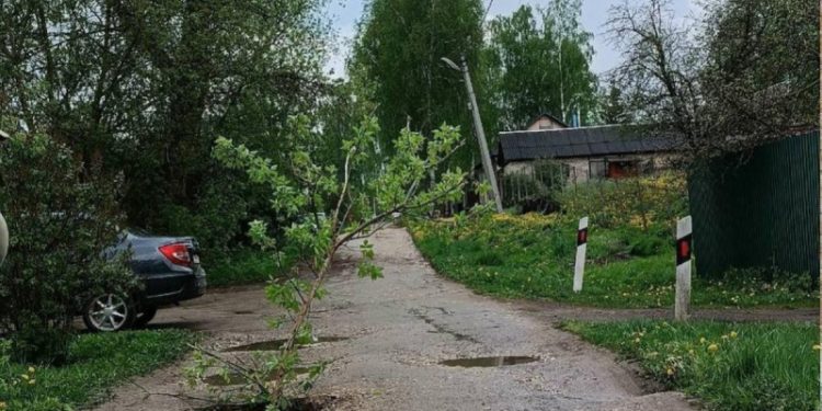Единственная дорога на Комсомольской исчезла в Скопине