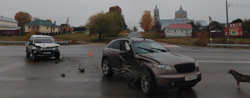 В ДТП в Касимовском районе пострадал 39-летний женщина-водитель на «Chevrolet Niva»