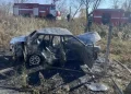 В Рязанской области в ДТП погибла женщина, а автомобиль вспыхнул