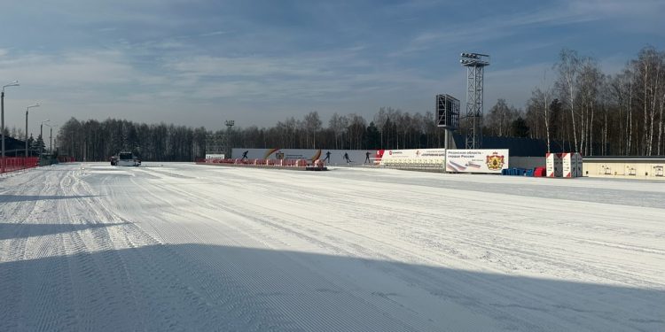 В рязанском биатлонном комплексе «Алмаз» снова открылась лыжная трасса