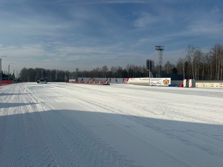 В рязанском биатлонном комплексе "Алмаз" снова открылась лыжная трасса